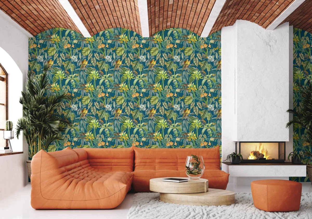 Coordonné Brazil Parrots behang 9900008 - LAB COLOUR THE WORLD