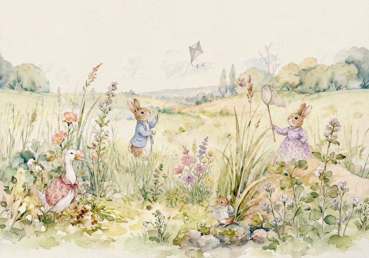 Coordonné Bunnies Behang D00339 - LAB COLOUR THE WORLD
