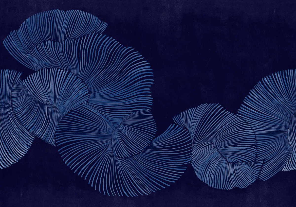 Coordonné Central Saint Martins – Rest Time Diving moment Indigo behang A00945 - LAB COLOUR THE WORLD