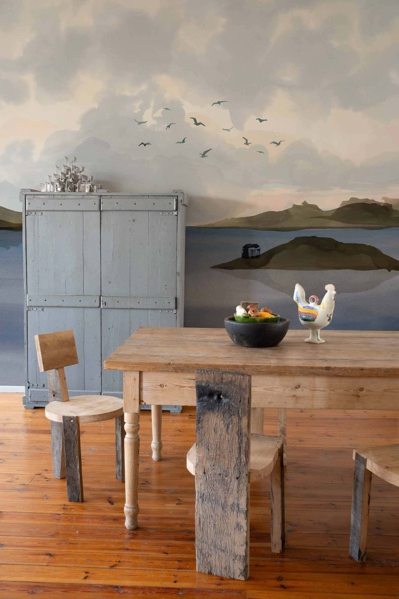 Coordonné Central Saint Martins – Rest Time Dungeness view Blue behang A00931 - LAB COLOUR THE WORLD