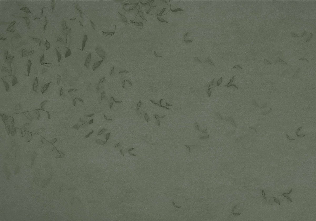 Coordonné Central Saint Martins – Rest Time Leaves reflection Green behang A00940 - LAB COLOUR THE WORLD