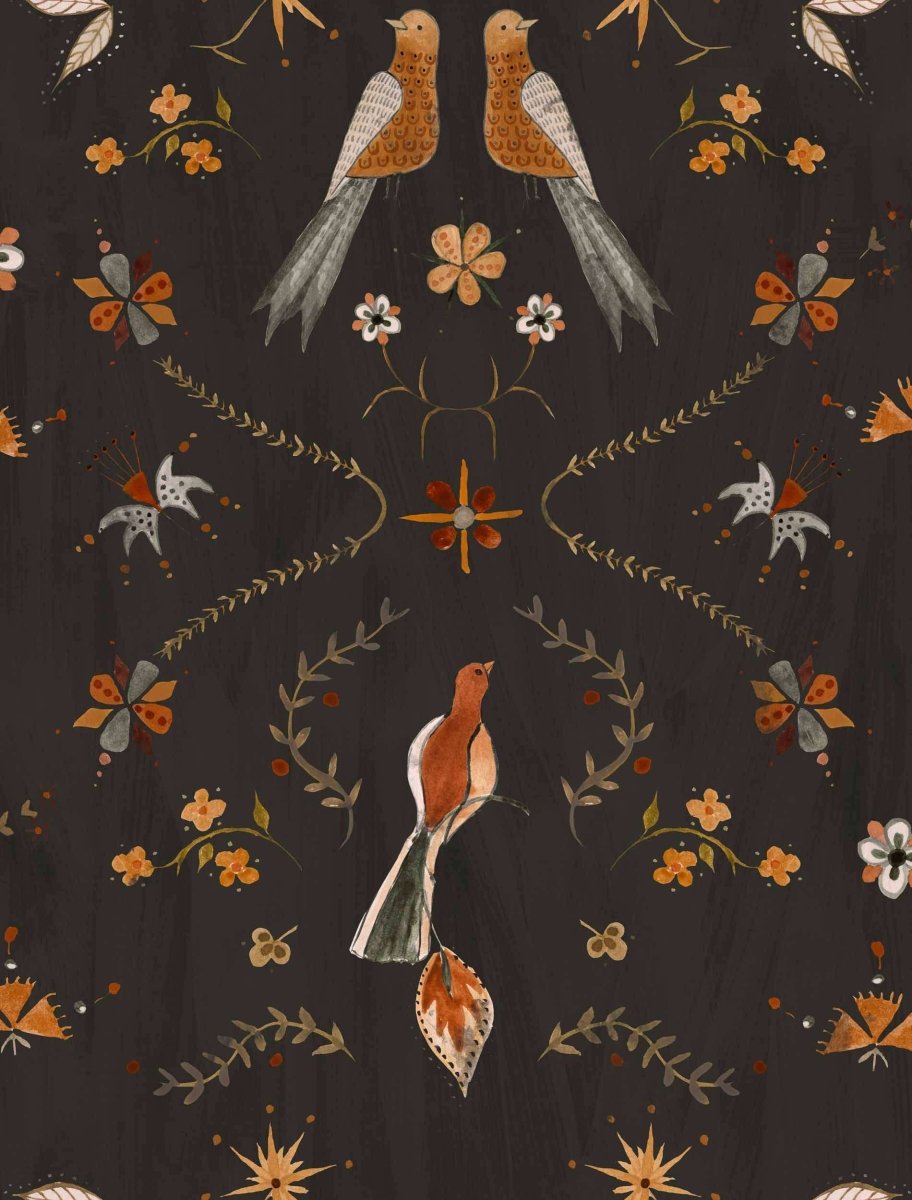 Coordonné Central Saint Martins – Rest Time Metaphoric birds behang A00928 - LAB COLOUR THE WORLD