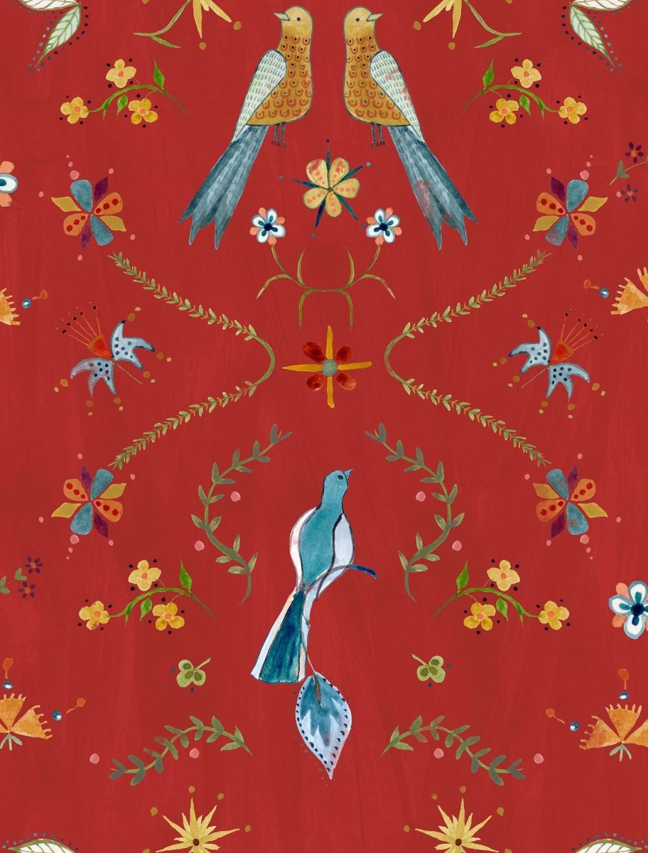 Coordonné Central Saint Martins – Rest Time Metaphoric birds behang A00930 - LAB COLOUR THE WORLD