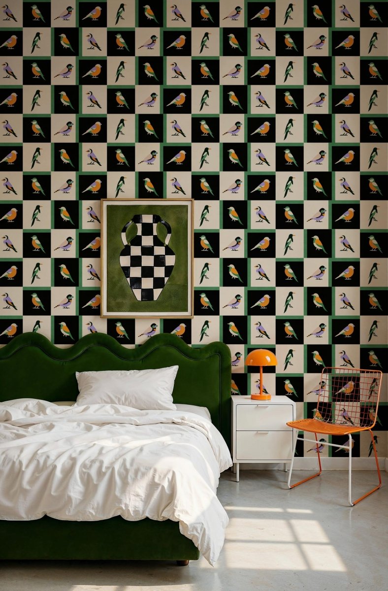 Coordonné Coco Dávez Colortherapills Like a Bird behang C00133 - LAB COLOUR THE WORLD