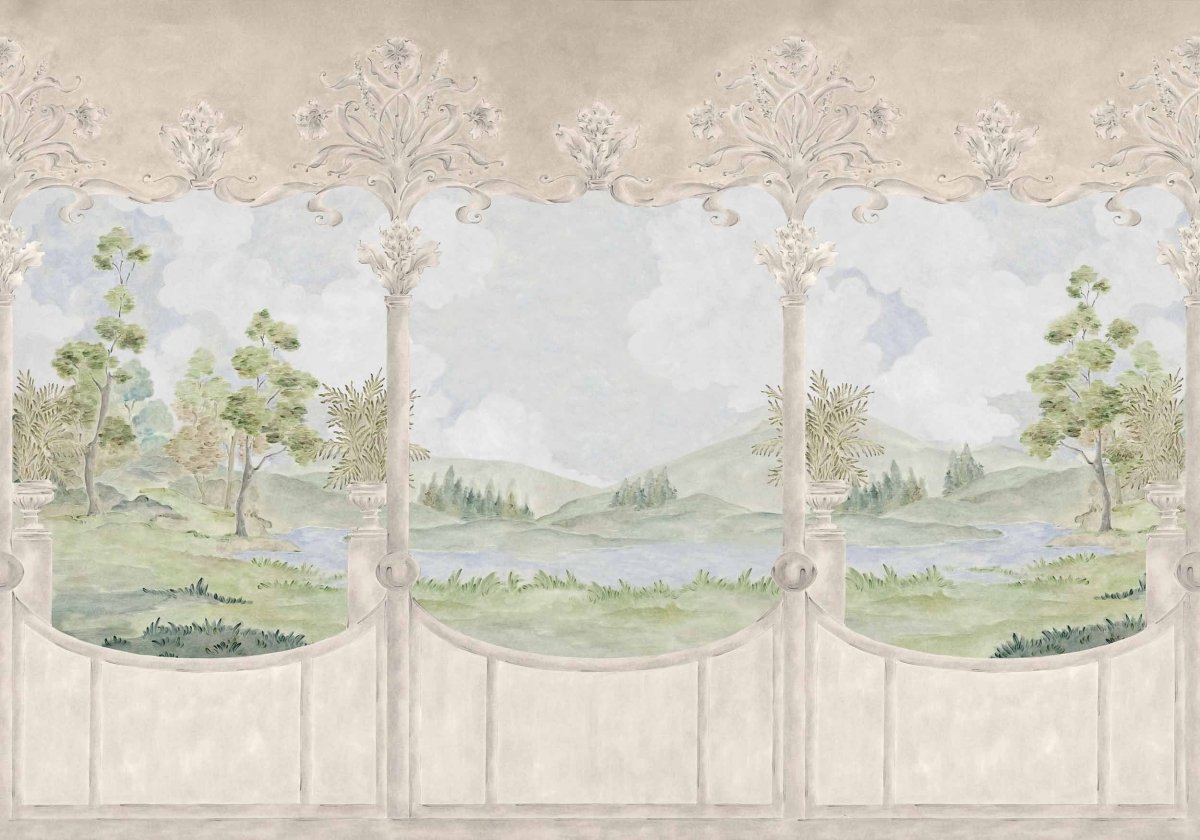 Coordonné Cotswolds, Ybarra & Serret for Coordonné Limestone - View behang YSP0539 - LAB COLOUR THE WORLD
