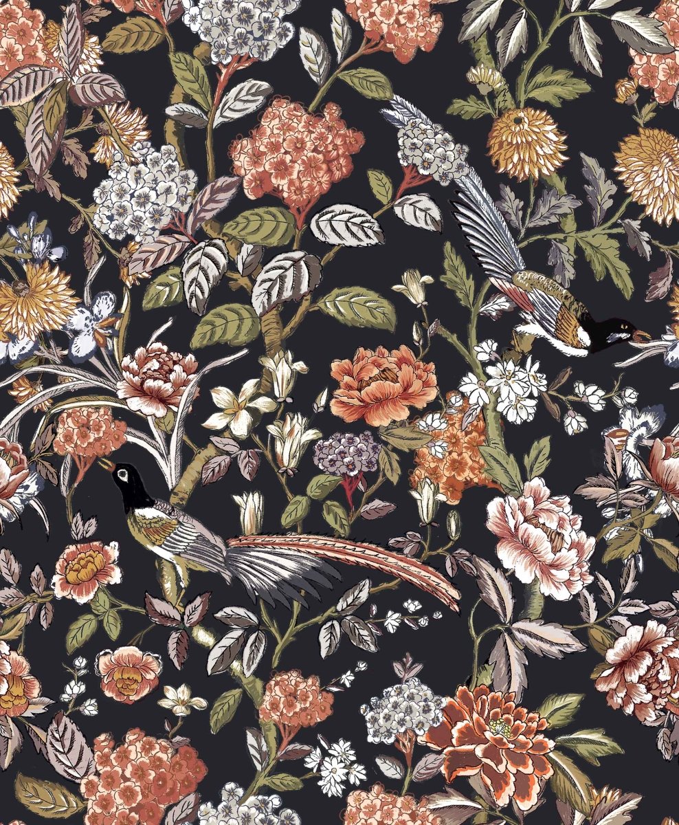 Coordonné Feria Mercedes Azabache behang A00205 - LAB COLOUR THE WORLD