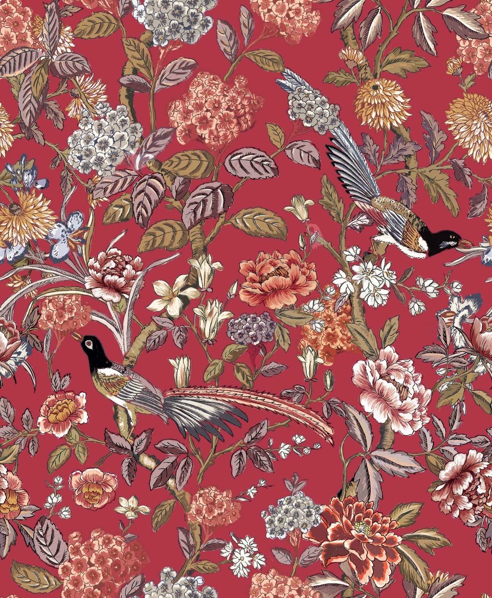 Coordonné Feria Mercedes Carmesí behang A00203 - LAB COLOUR THE WORLD