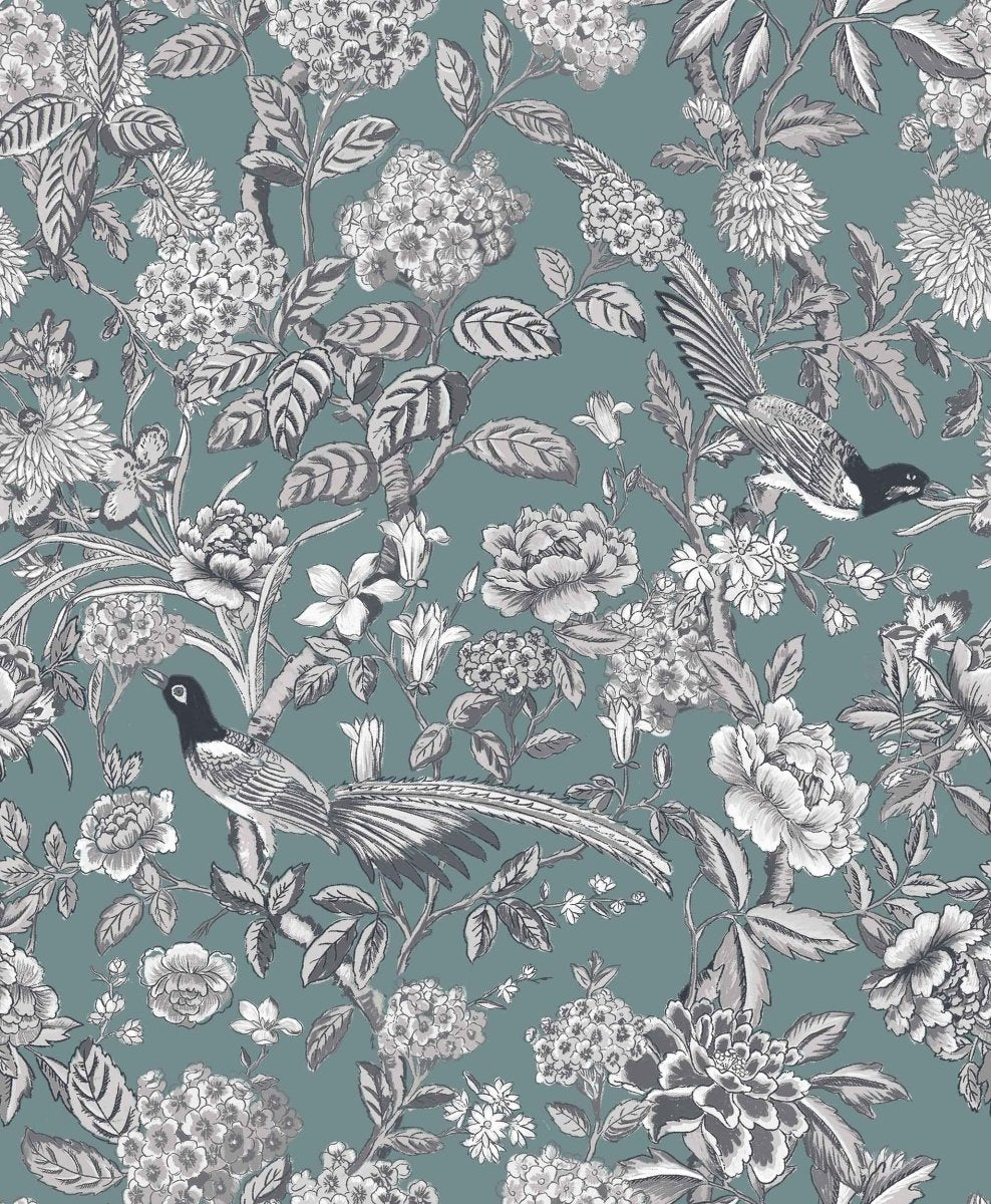 Coordonné Feria Mercedes Celadón behang A00202 - LAB COLOUR THE WORLD