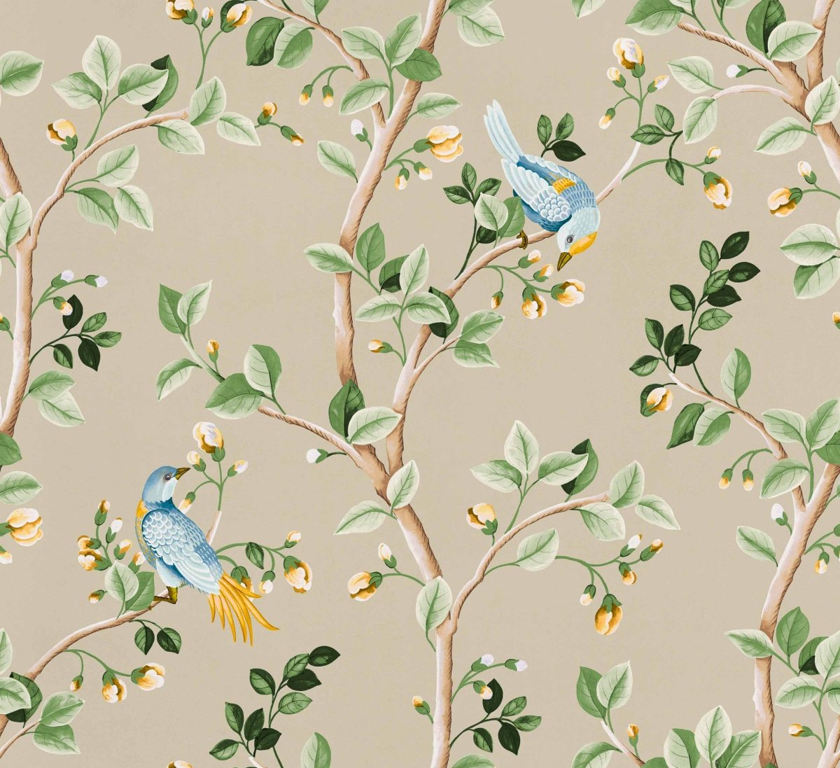 Coordonné Forbidden City Birds Prosperity behang B00119 - LAB COLOUR THE WORLD