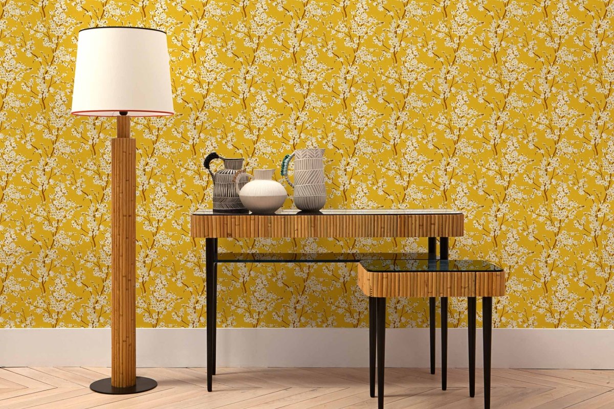 Coordonné Forbidden City Cherry Blossom Amber behang B00126 - LAB COLOUR THE WORLD