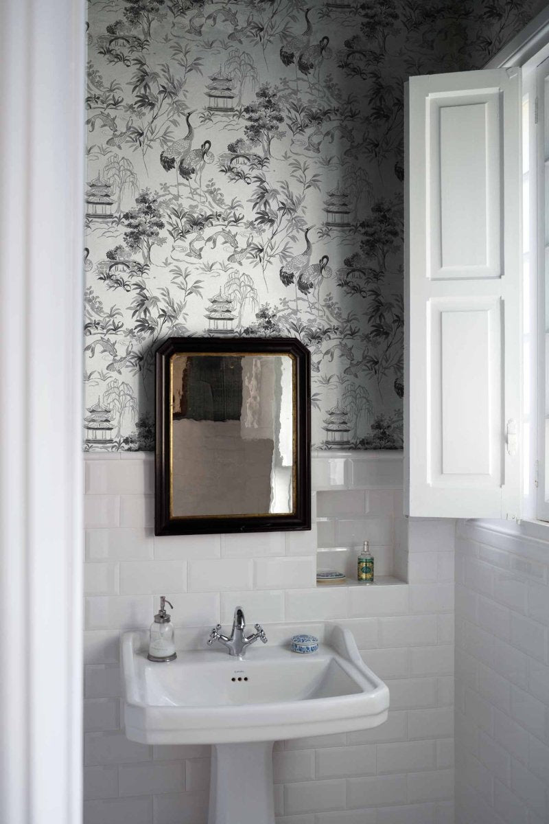 Coordonné Forbidden City Ming Pagoda Nacre behang B00141 - LAB COLOUR THE WORLD