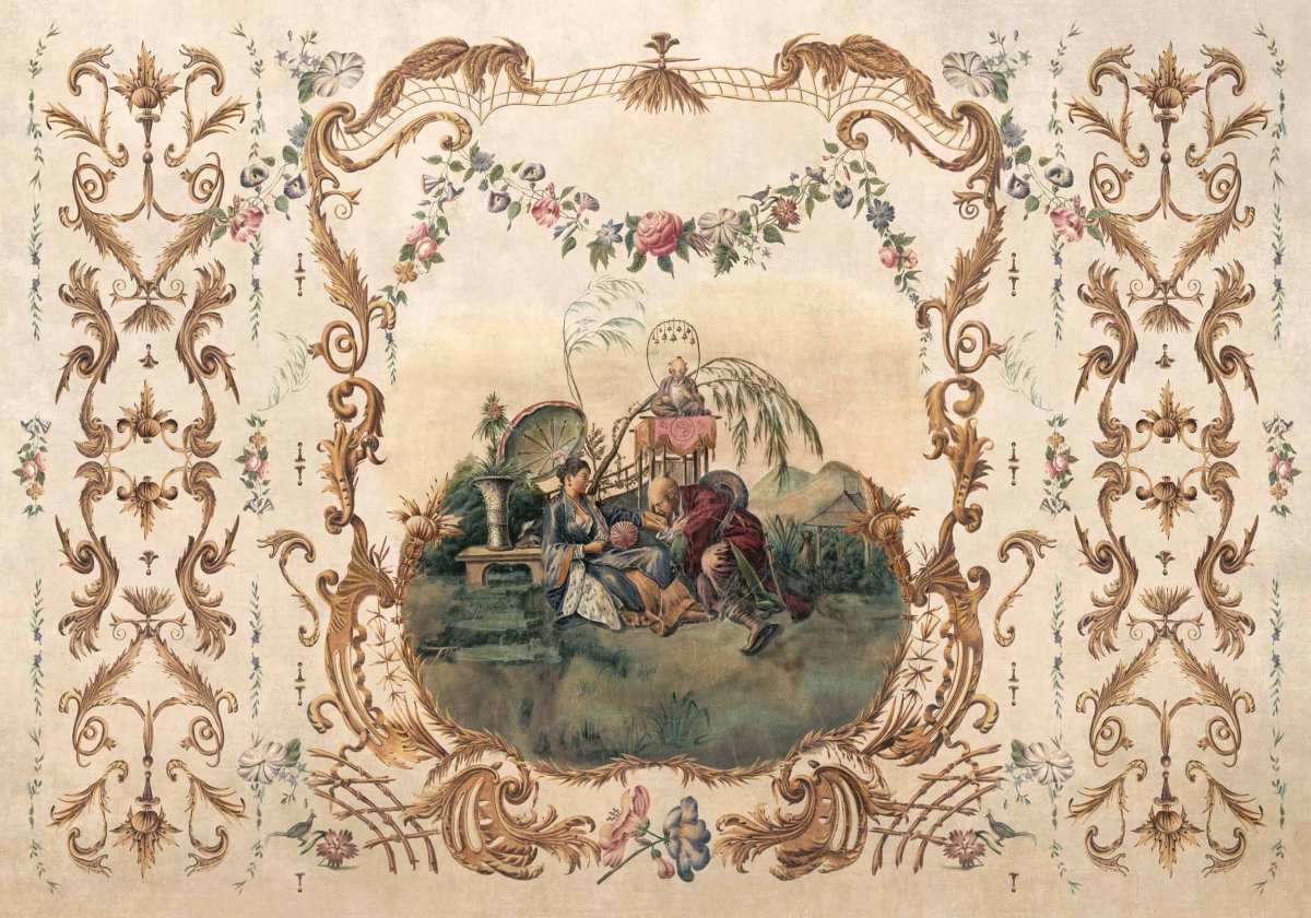 Coordonné Forbidden City Ming Portrait Papyrus behang B00158 - LAB COLOUR THE WORLD