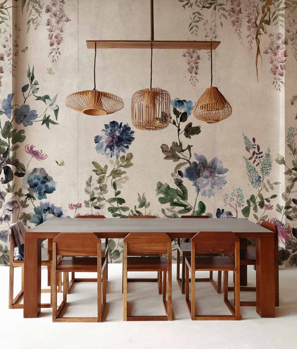 Coordonné Forbidden City Spring Festival Sapphire behang B00154 - LAB COLOUR THE WORLD