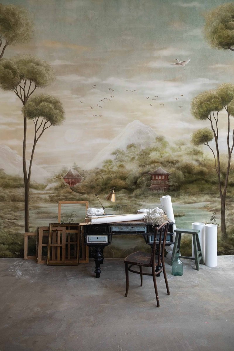 Coordonné Forbidden City Xi Hu Lake Jade behang B00151 - LAB COLOUR THE WORLD