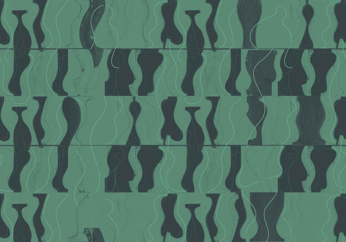Coordonné Geo Archeological Malachite behang A00112 - LAB COLOUR THE WORLD