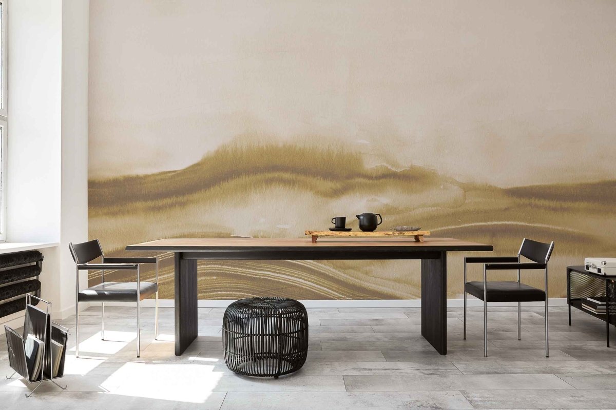 Coordonné Geo Atmospheric Haze Amber behang A00163 - LAB COLOUR THE WORLD