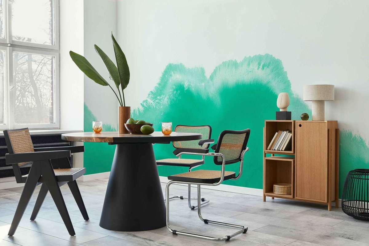 Coordonné Geo Coral Reefs Aqua behang A00121 - LAB COLOUR THE WORLD