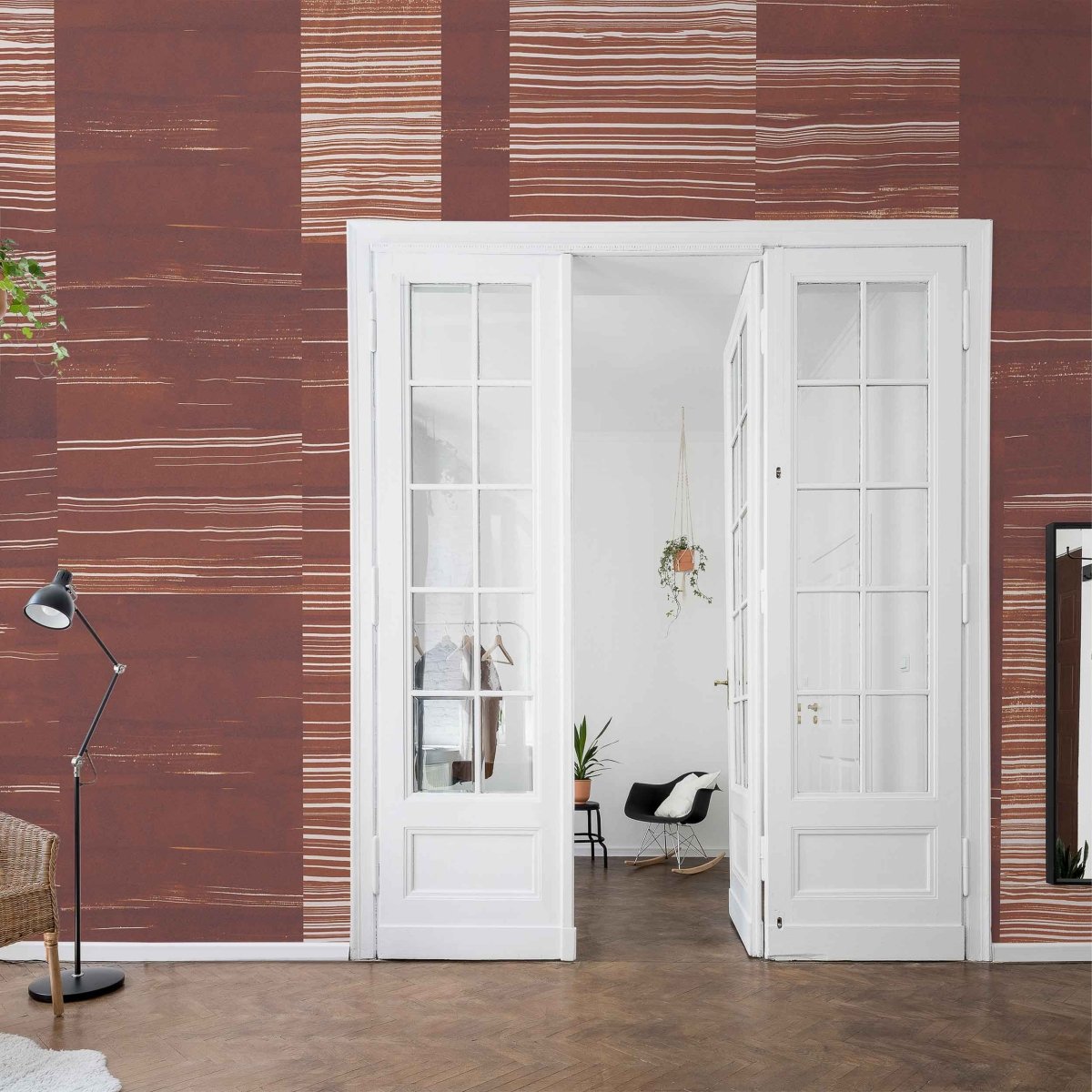 Coordonné Geo Earth Layers Terracotta behang A00160 - LAB COLOUR THE WORLD