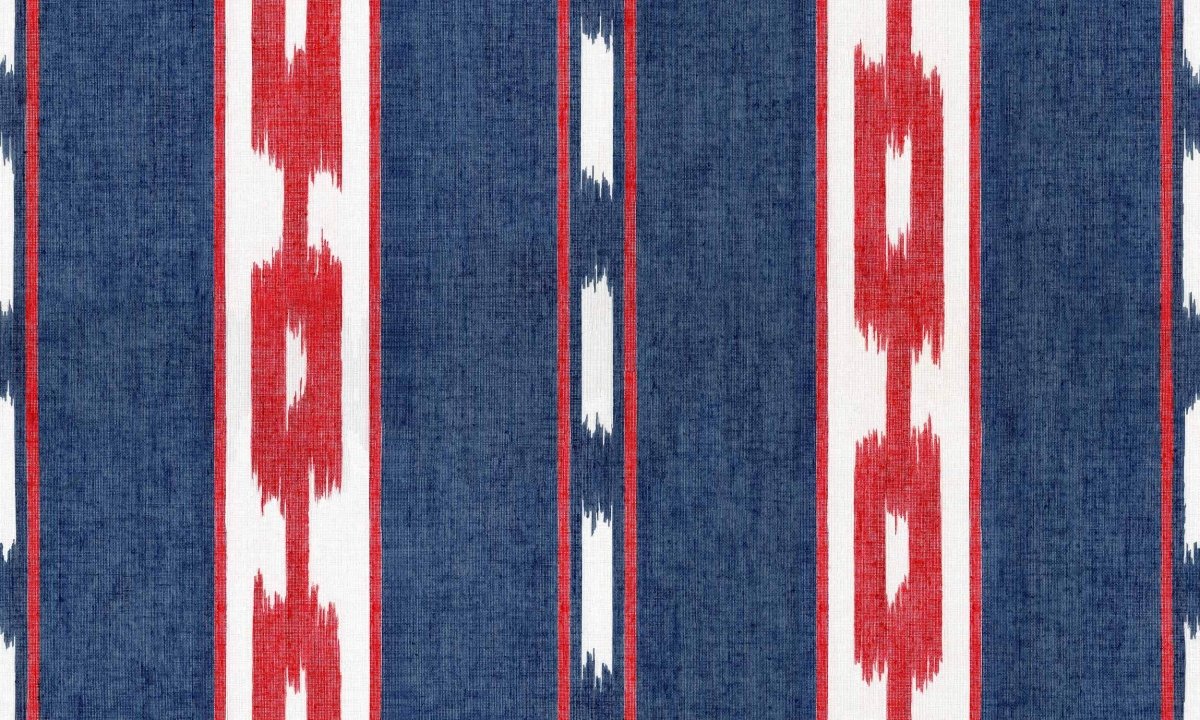 Coordonné Ikart Kente Blue behang A00807 - LAB COLOUR THE WORLD