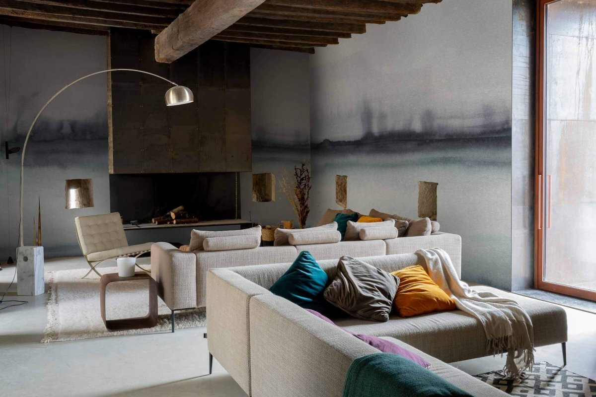 Coordonné Ikart Shibori Blue behang A00842 - LAB COLOUR THE WORLD