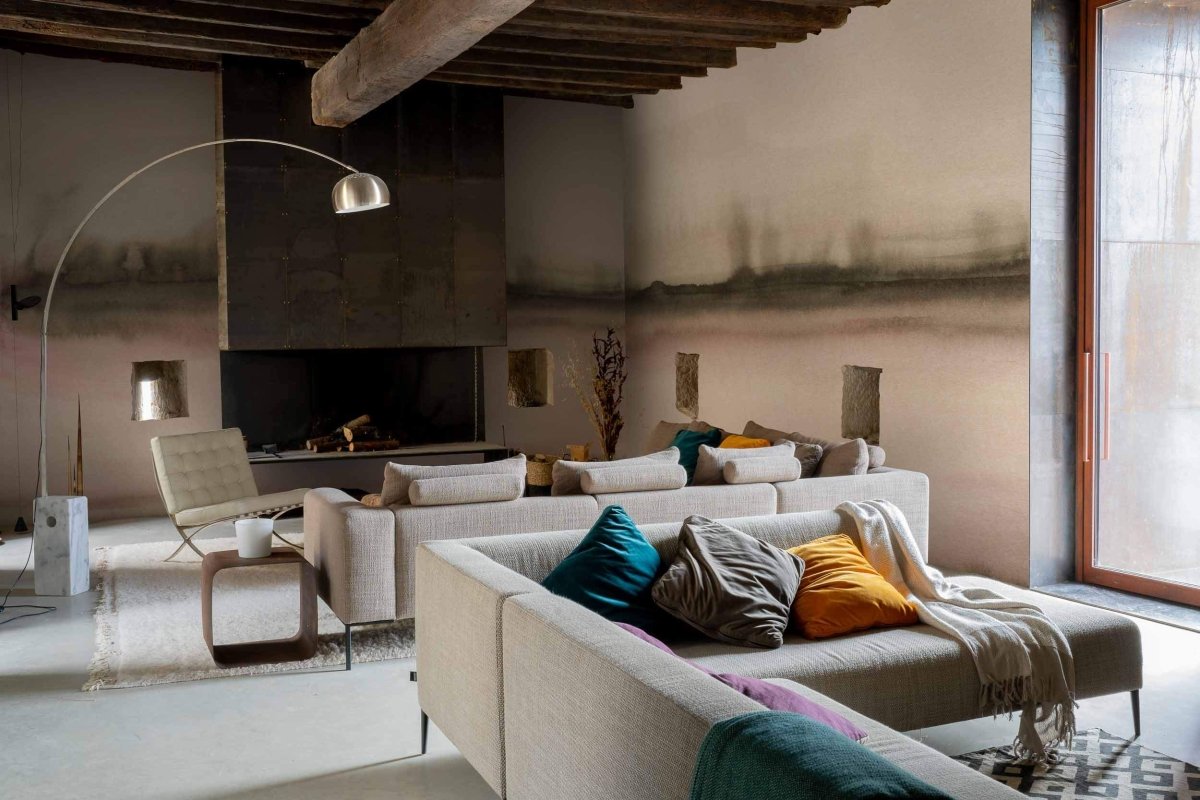 Coordonné Ikart Shibori Nude behang A00841 - LAB COLOUR THE WORLD