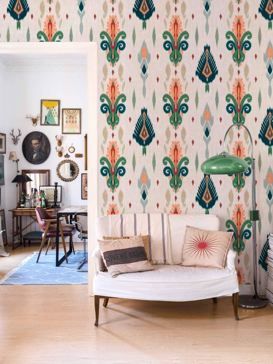 Coordonné Ikart Sumba Green behang A00824 - LAB COLOUR THE WORLD