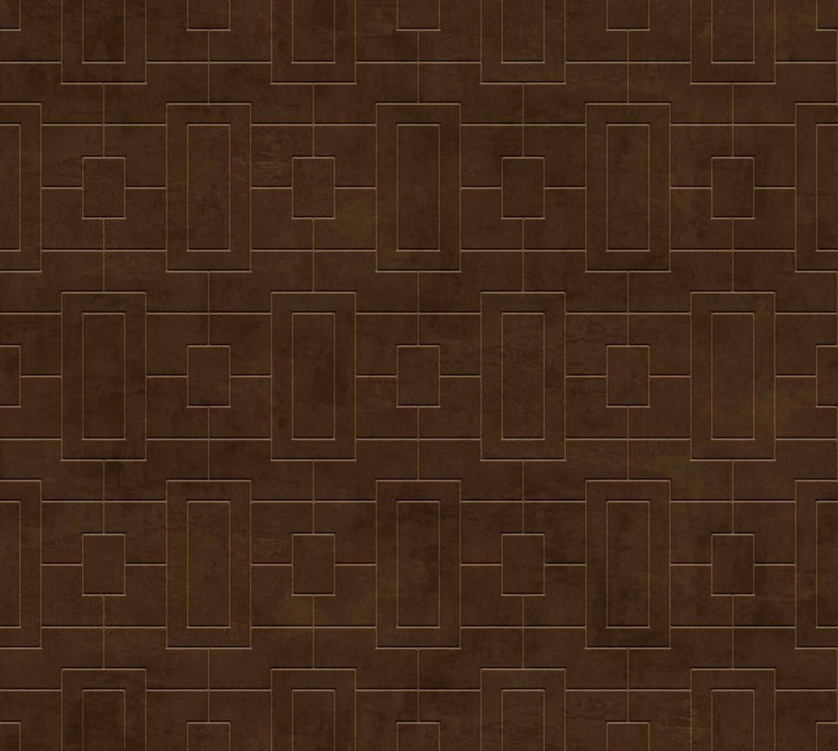 Coordonné Lattice Fretwork Chocolate behang B00509 - LAB COLOUR THE WORLD