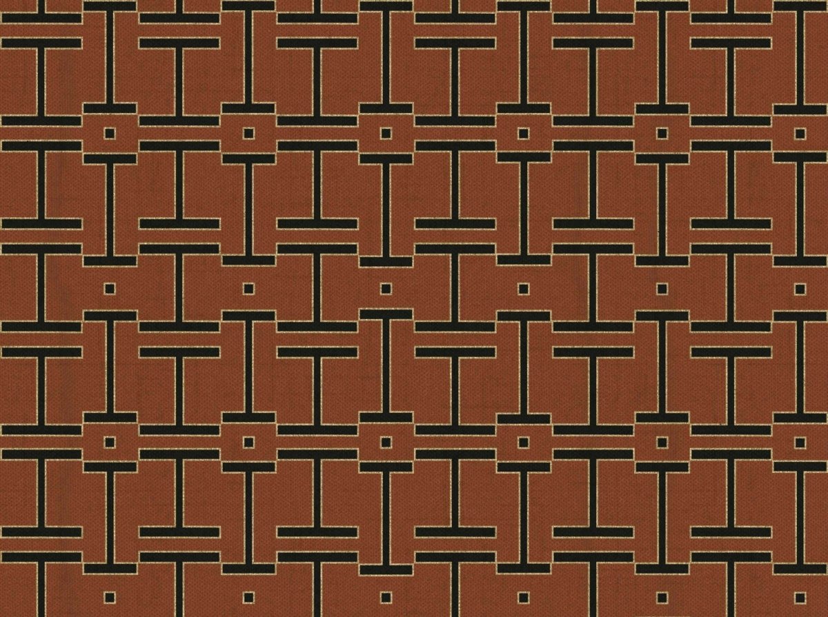 Coordonné Lattice Grid Clay behang B00557 - LAB COLOUR THE WORLD