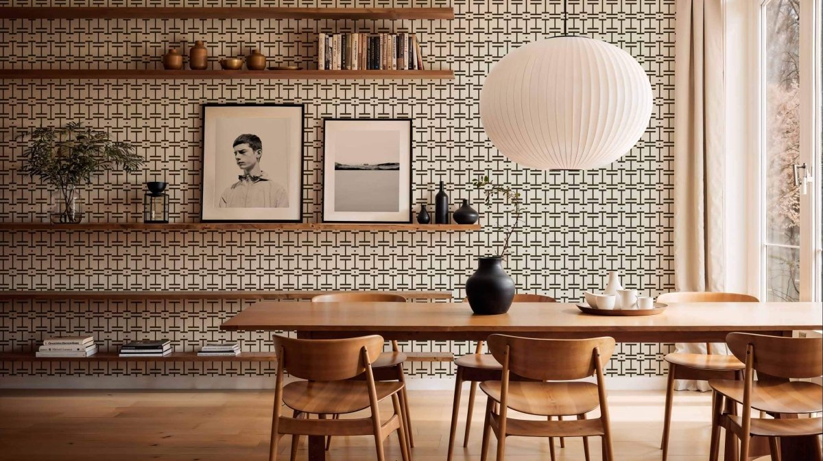 Coordonné Lattice Grid Cotton behang B00558 - LAB COLOUR THE WORLD