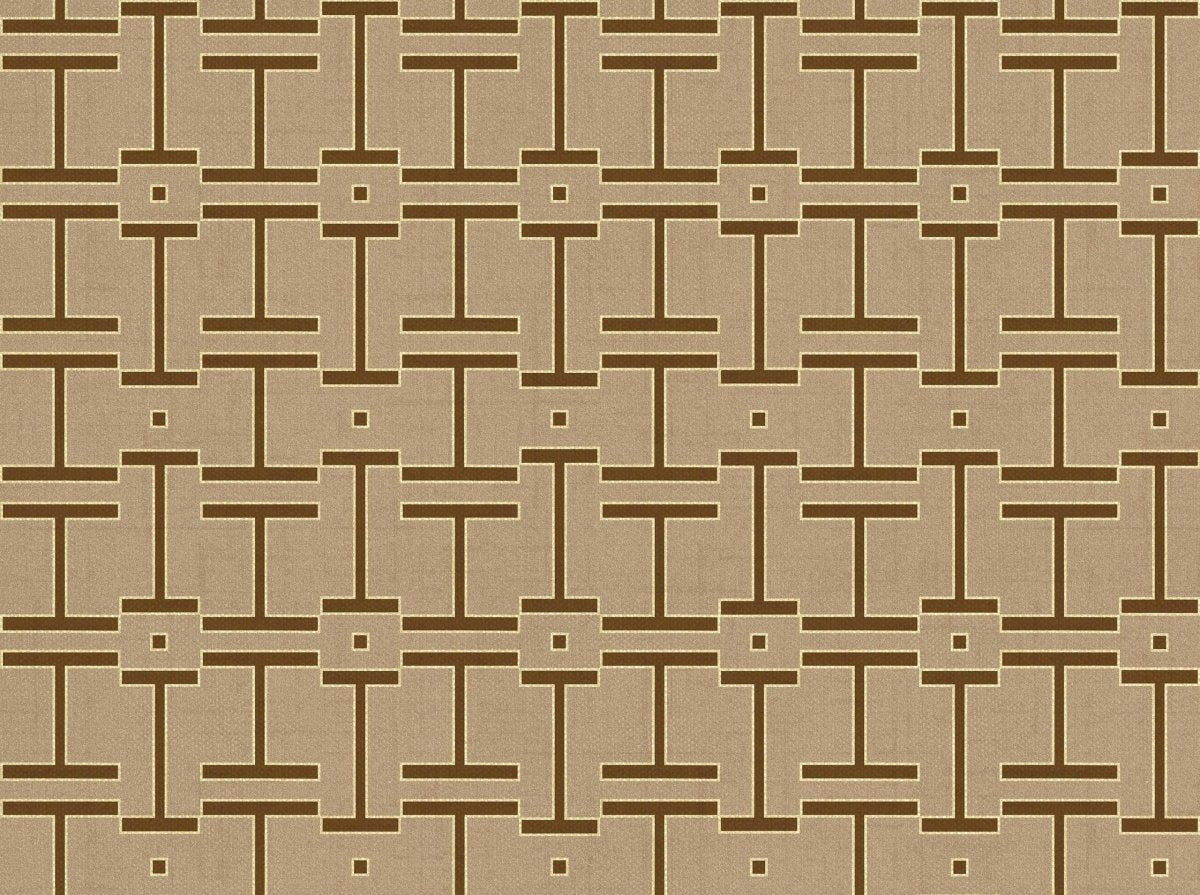 Coordonné Lattice Grid Sand behang B00555 - LAB COLOUR THE WORLD