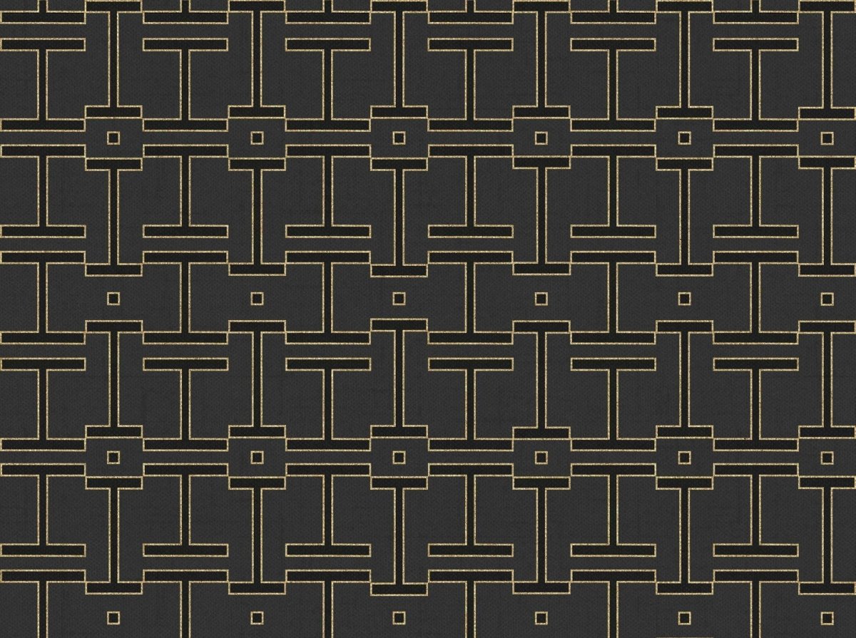 Coordonné Lattice Grid Slate behang B00559 - LAB COLOUR THE WORLD