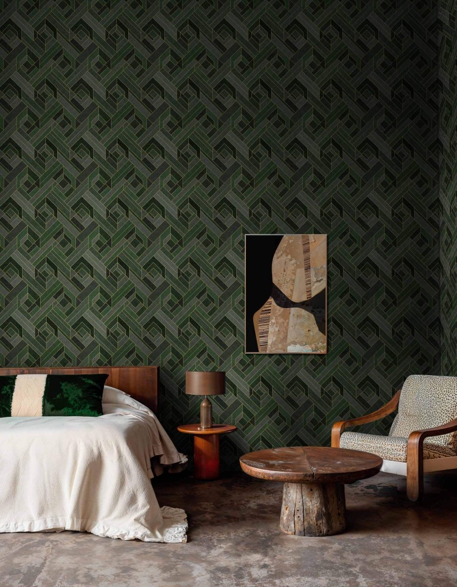 Coordonné Lattice Hexagonal behang B00562 - LAB COLOUR THE WORLD