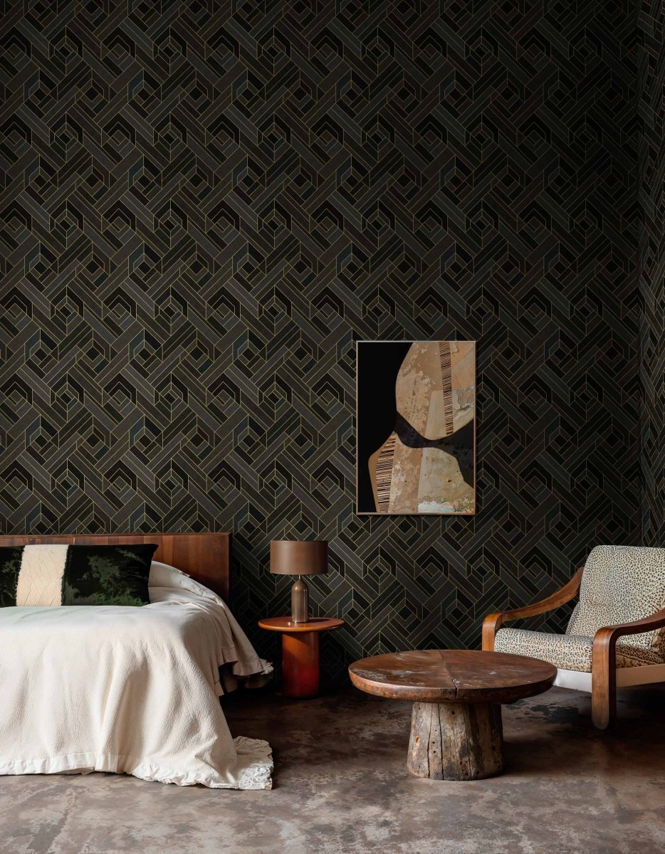 Coordonné Lattice Hexagonal behang B00564 - LAB COLOUR THE WORLD
