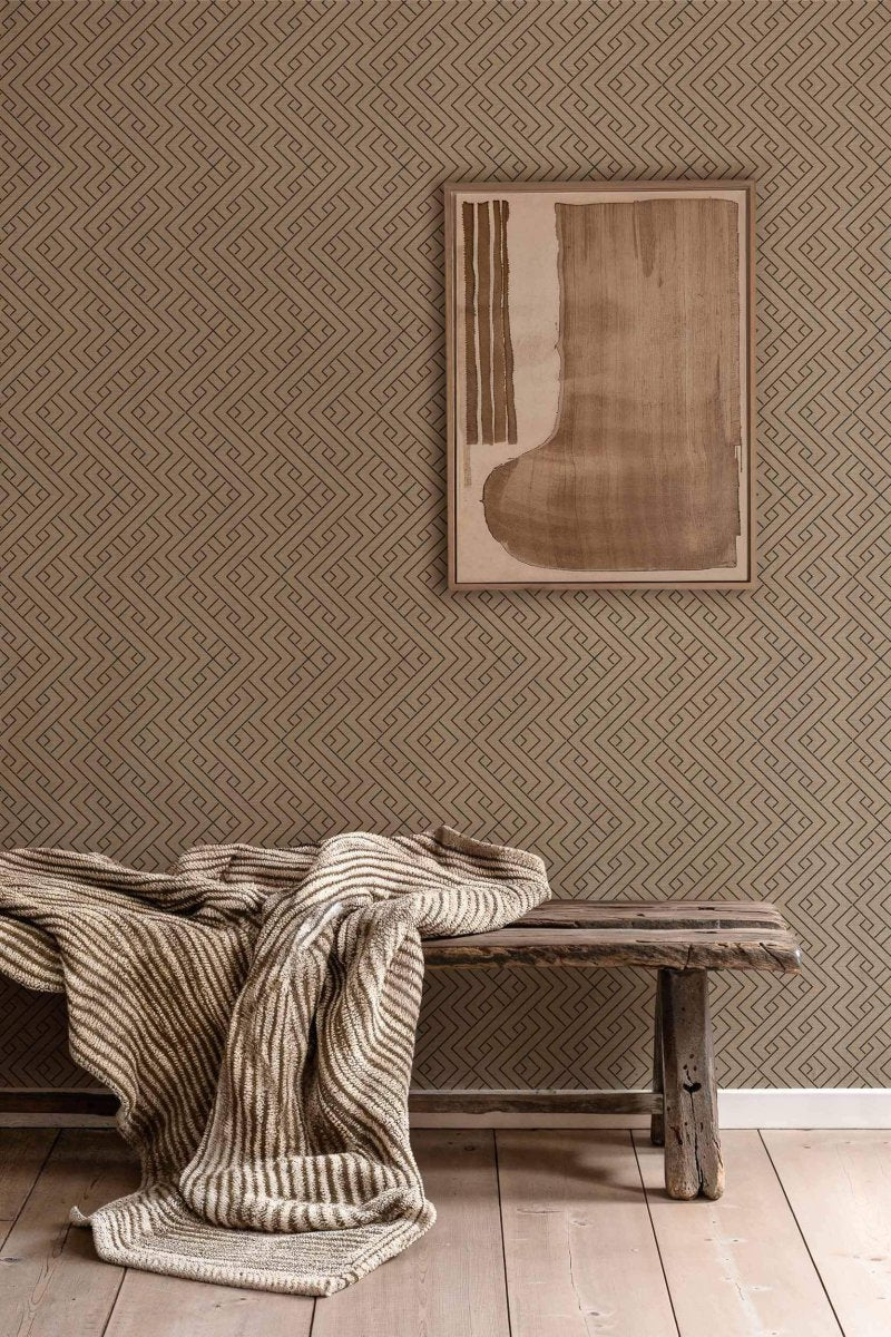 Coordonné Lattice Interwoven behang B00503 - LAB COLOUR THE WORLD