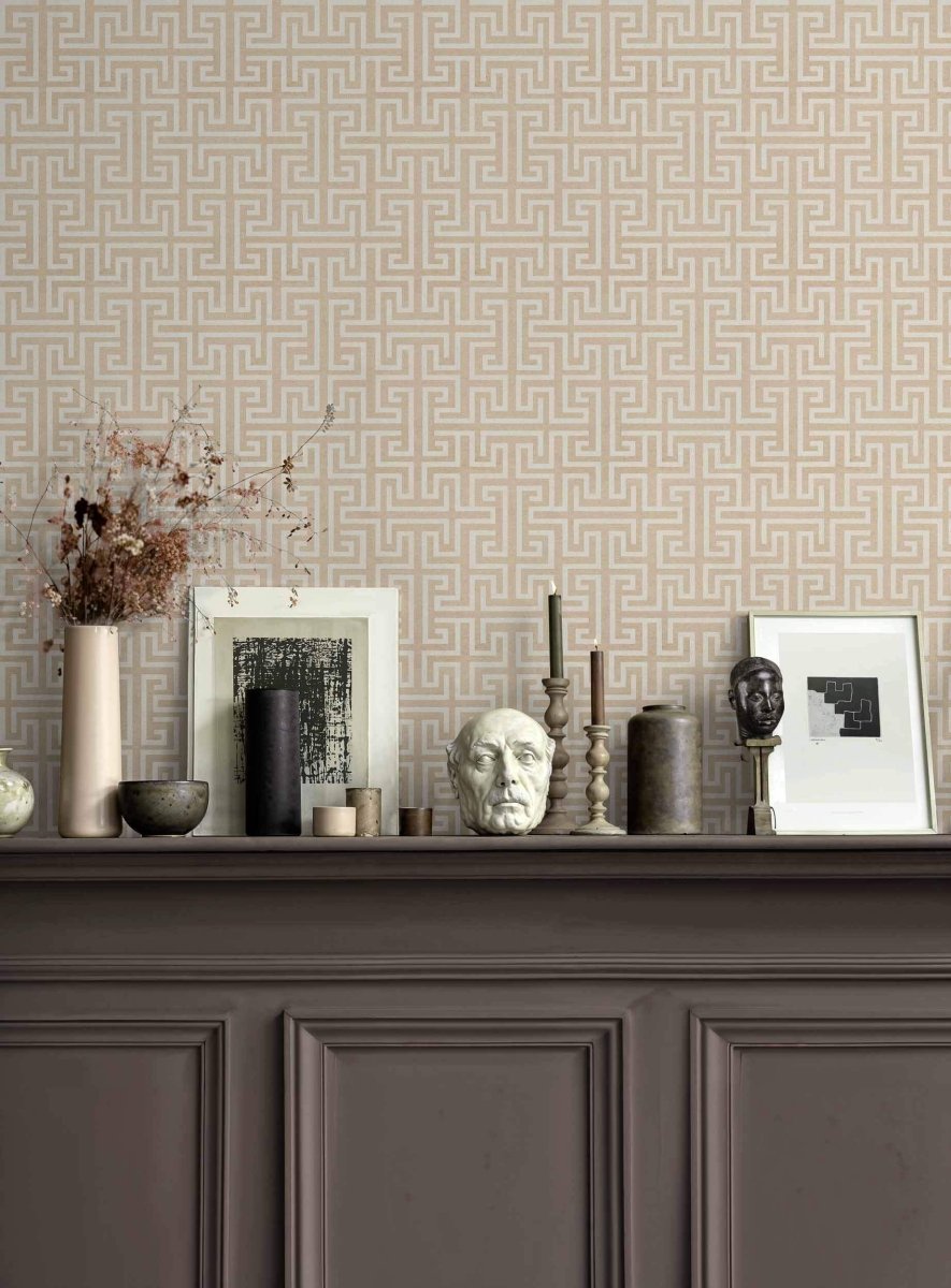 Coordonné Lattice Maze Cotton behang B00550 - LAB COLOUR THE WORLD