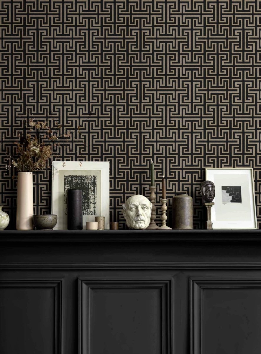 Coordonné Lattice Maze Mole behang B00551 - LAB COLOUR THE WORLD