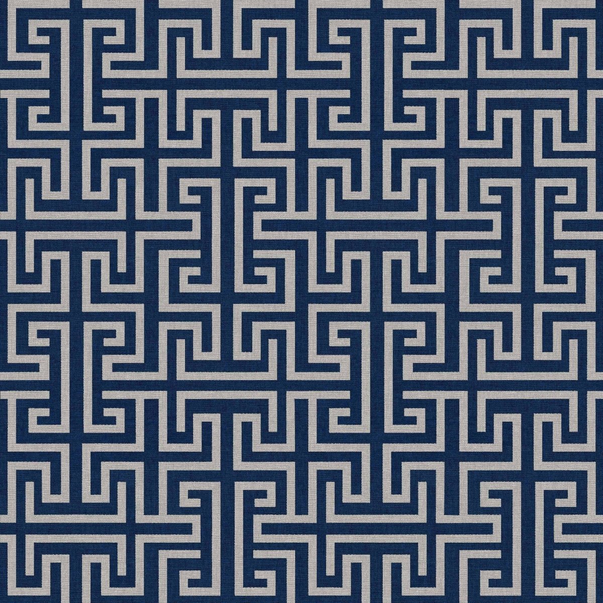 Coordonné Lattice Maze Navy behang B00553 - LAB COLOUR THE WORLD