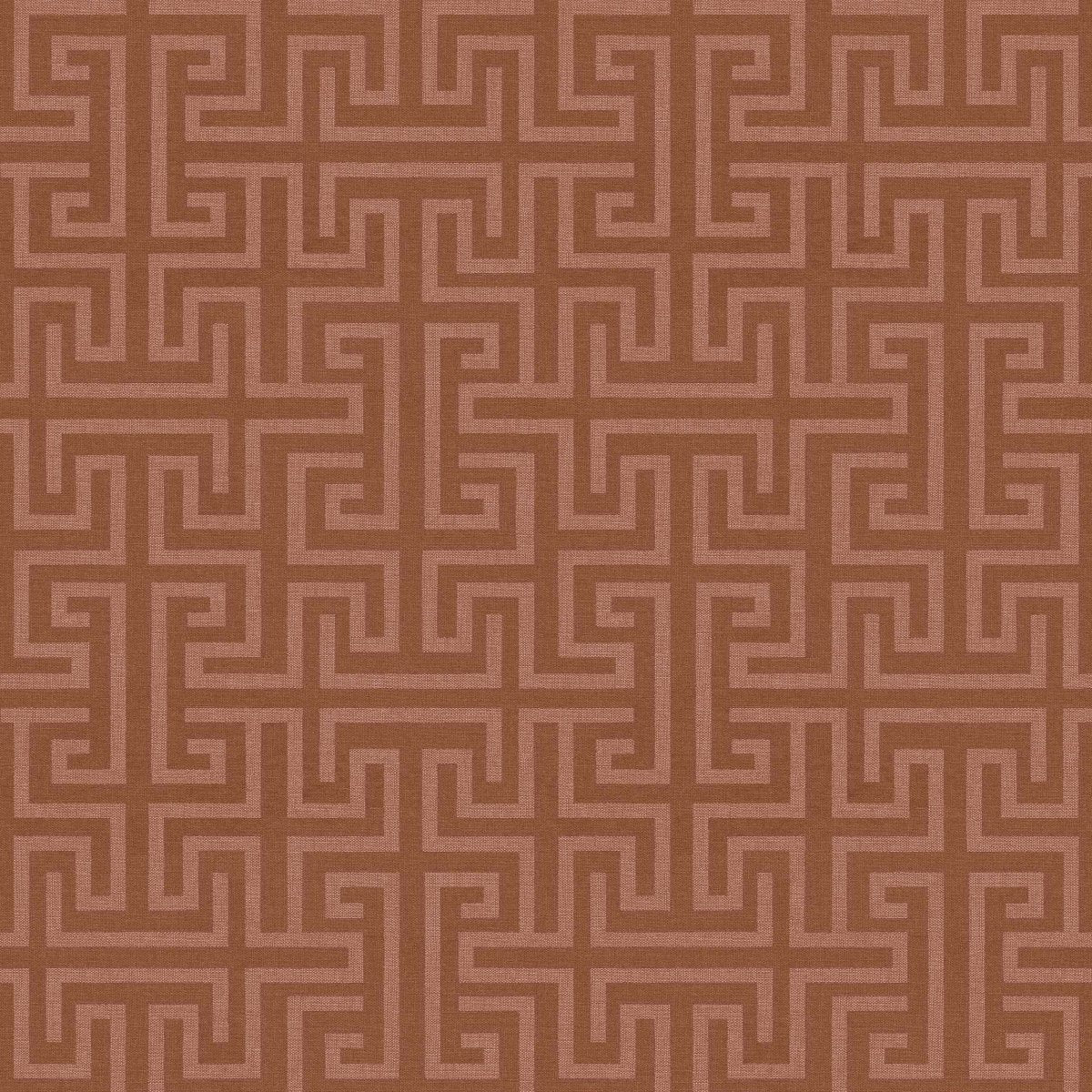 Coordonné Lattice Maze Redwood behang B00548 - LAB COLOUR THE WORLD