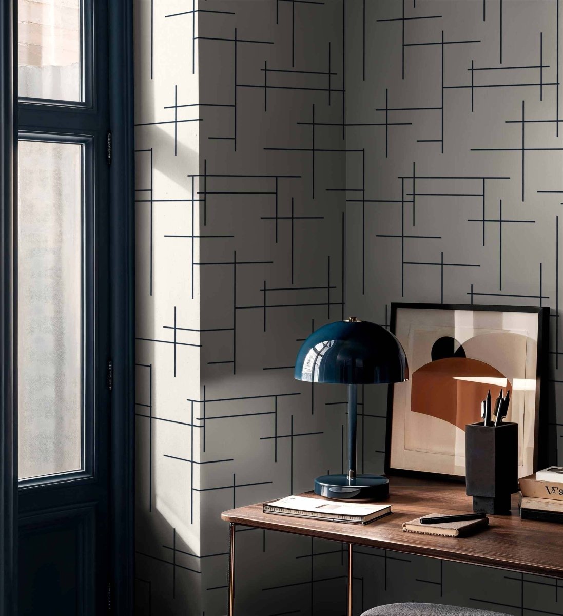 Coordonné Lattice Monoclinic behang B00529 - LAB COLOUR THE WORLD