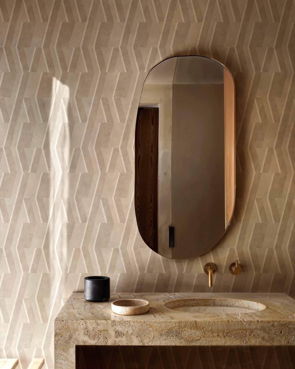 Coordonné Lattice Parallels behang B00532 - LAB COLOUR THE WORLD