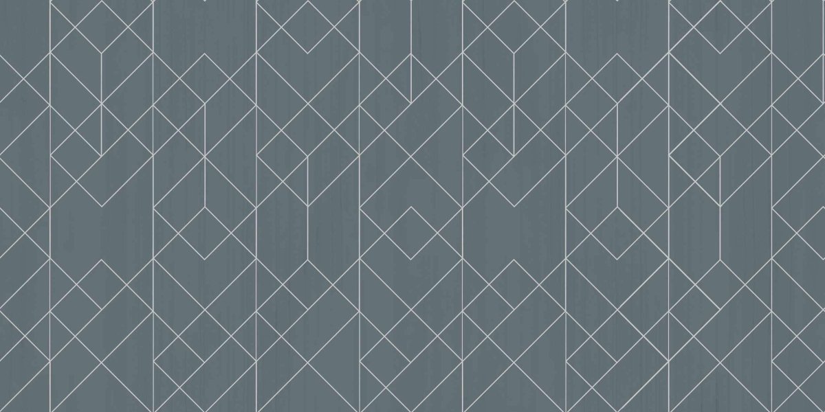 Coordonné Lattice Rhombohedral behang B00536 - LAB COLOUR THE WORLD