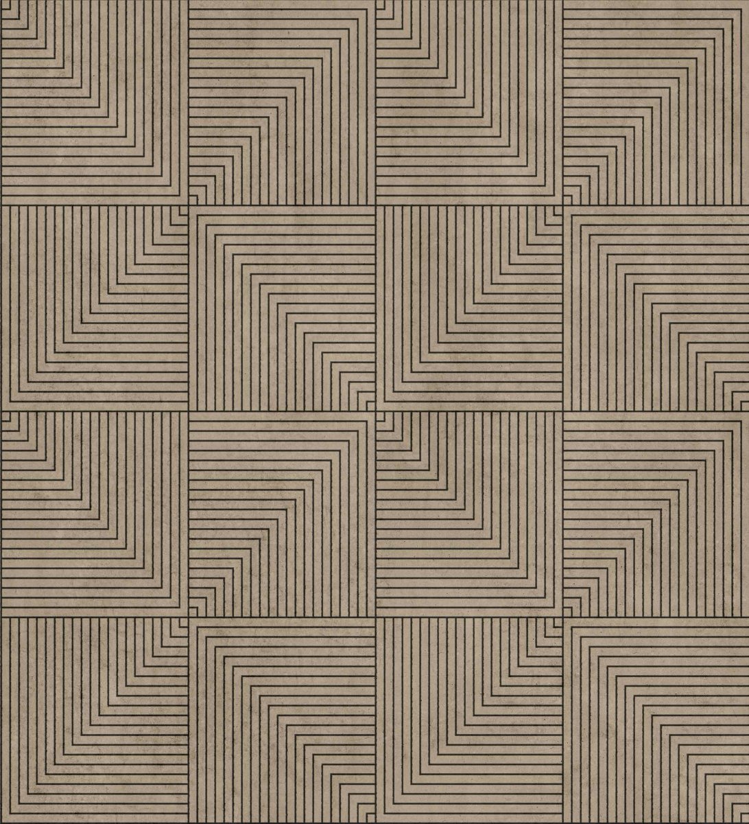 Coordonné Lattice Tetragonal Mole behang B00517 - LAB COLOUR THE WORLD