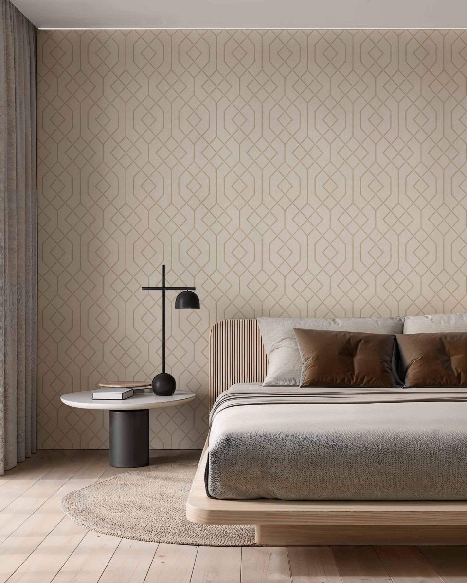 Coordonné Lattice Trellis Cotton behang B00544 - LAB COLOUR THE WORLD