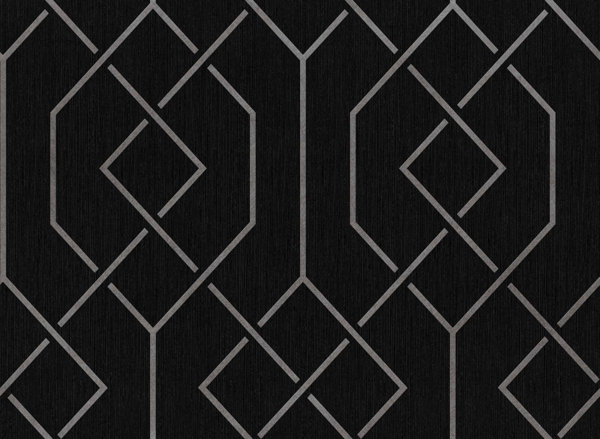 Coordonné Lattice Trellis Slate behang B00542 - LAB COLOUR THE WORLD