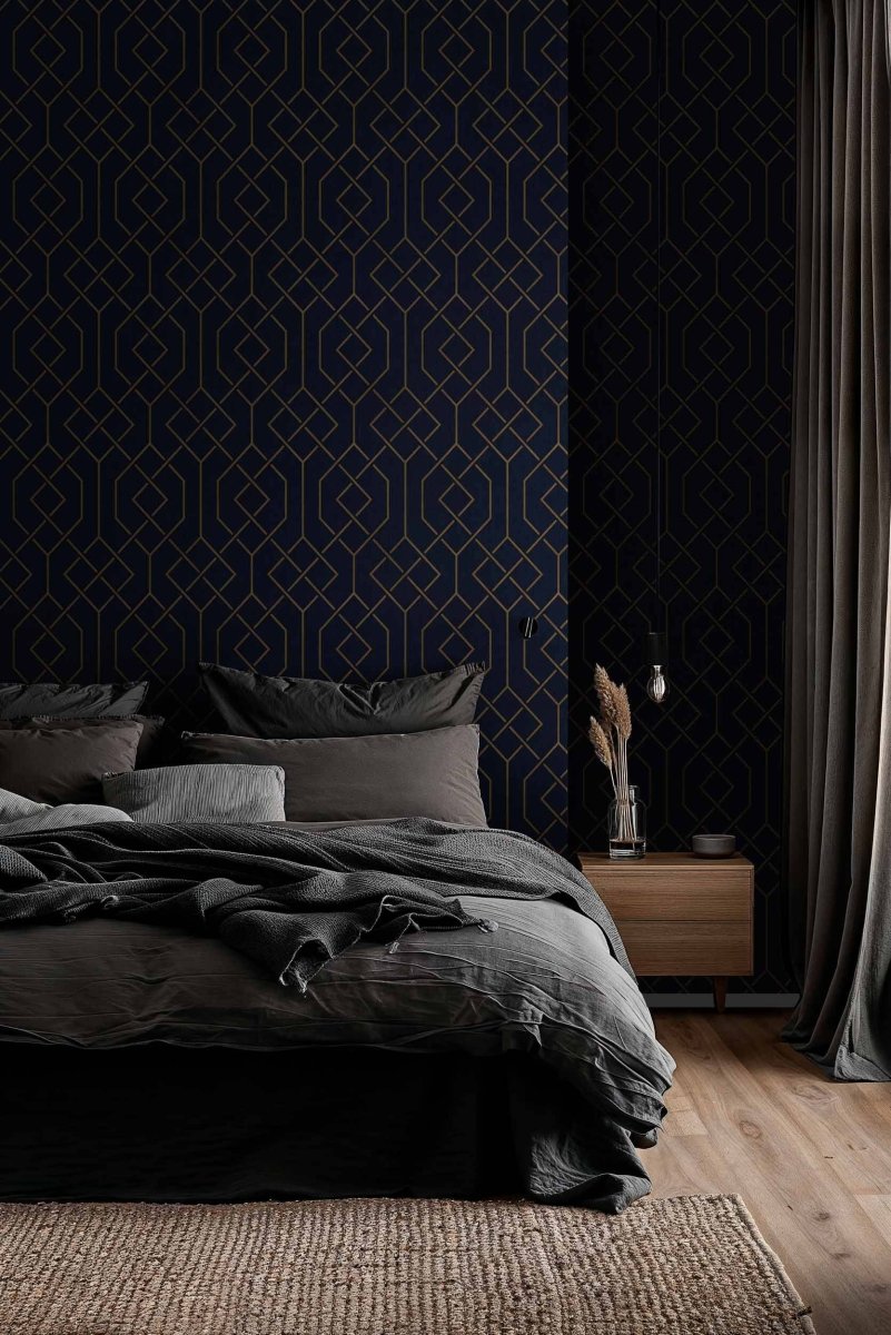 Coordonné Lattice Trellis Ultramarine behang B00547 - LAB COLOUR THE WORLD