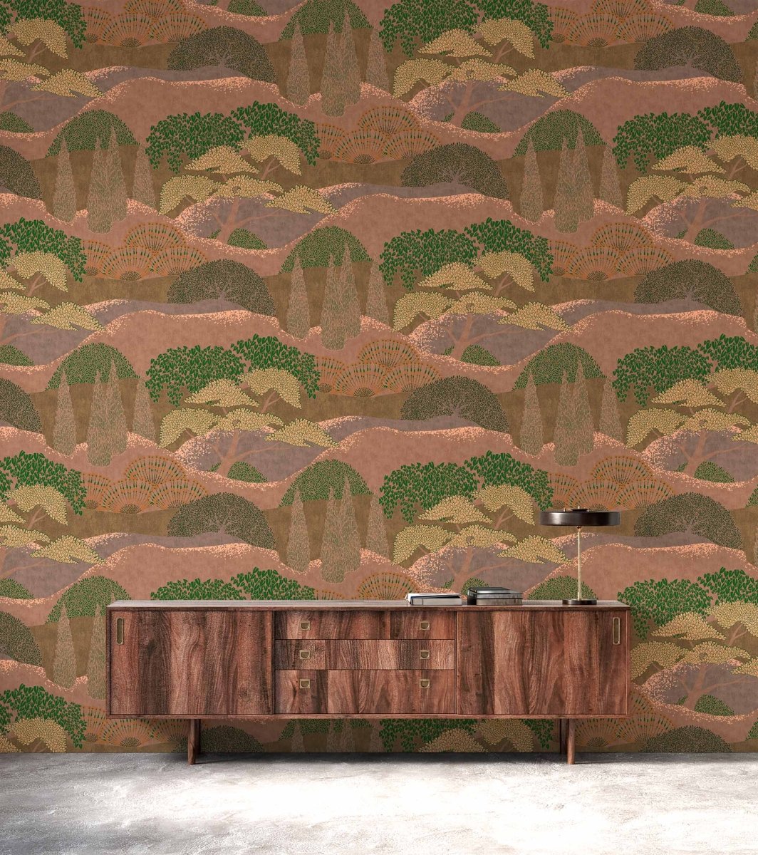 Coordonné Lur Jardín Japonés Coral behang A00625 - LAB COLOUR THE WORLD