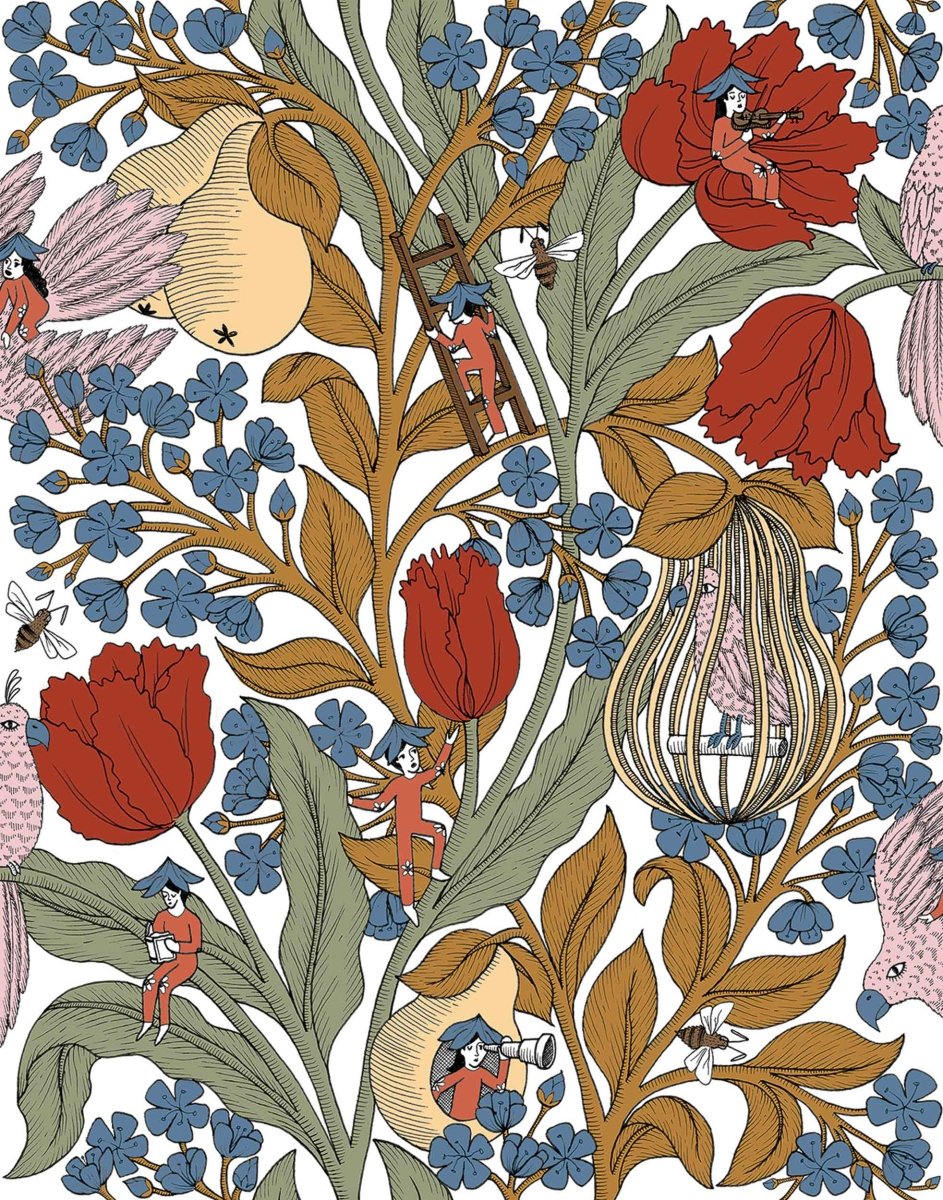 Coordonné Metamorphosis Neo - belle - epoque White behang 8800014 - LAB COLOUR THE WORLD