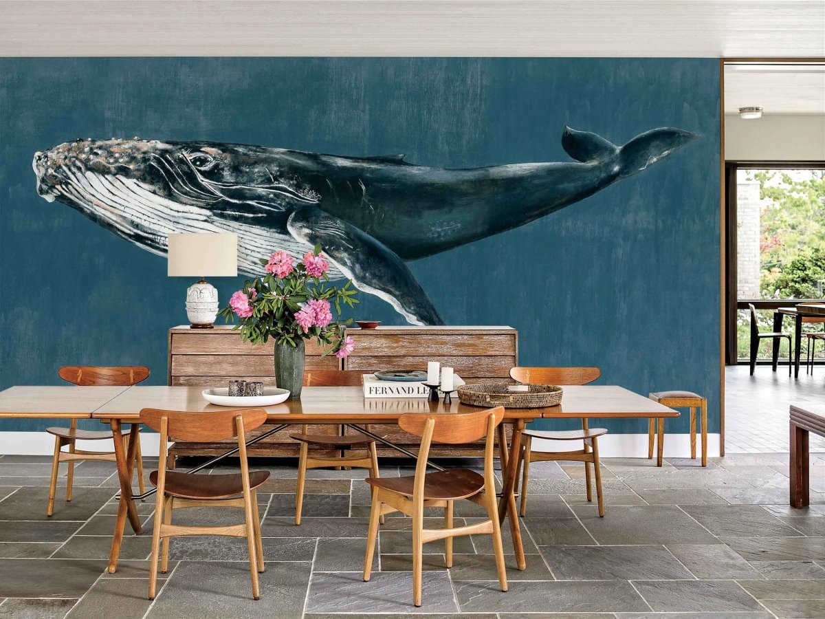Coordonné Naturae Humpback Whale Vintage behang 9500101 - LAB COLOUR THE WORLD
