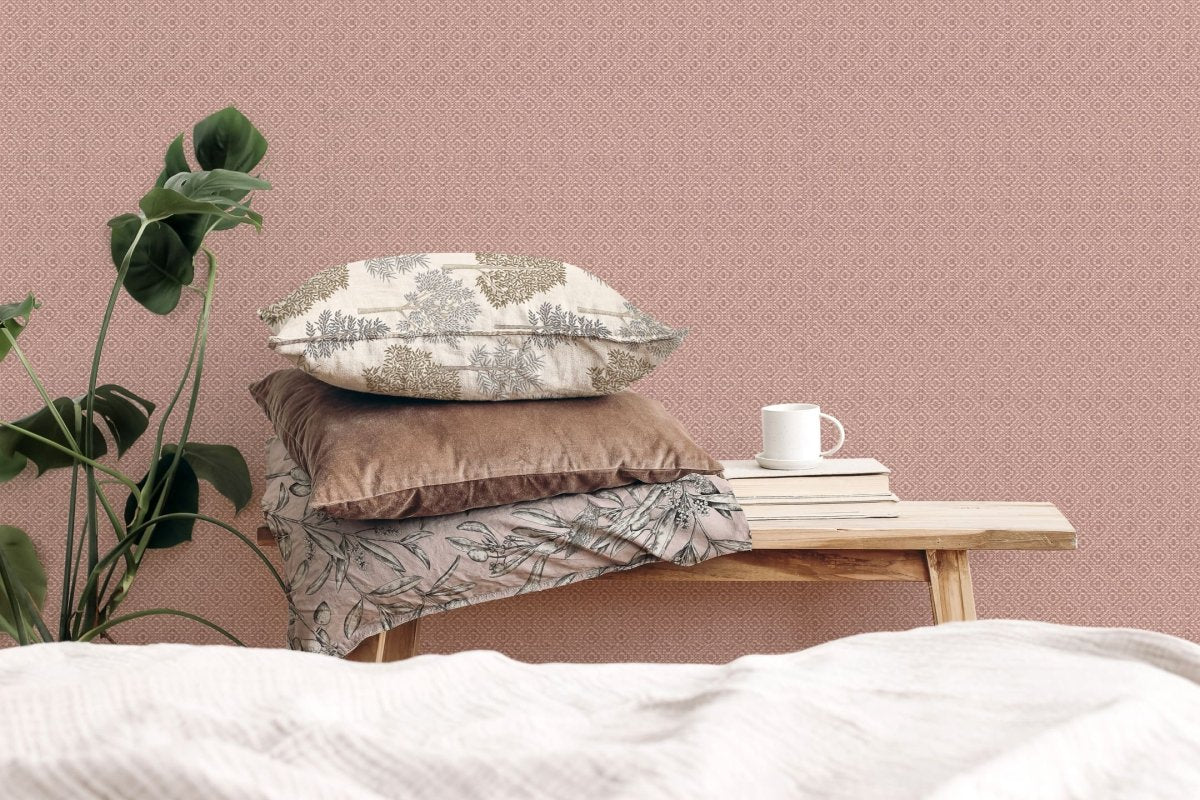 Coordonné Olivar Sisal Cava/Rosa behang A00516 - LAB COLOUR THE WORLD