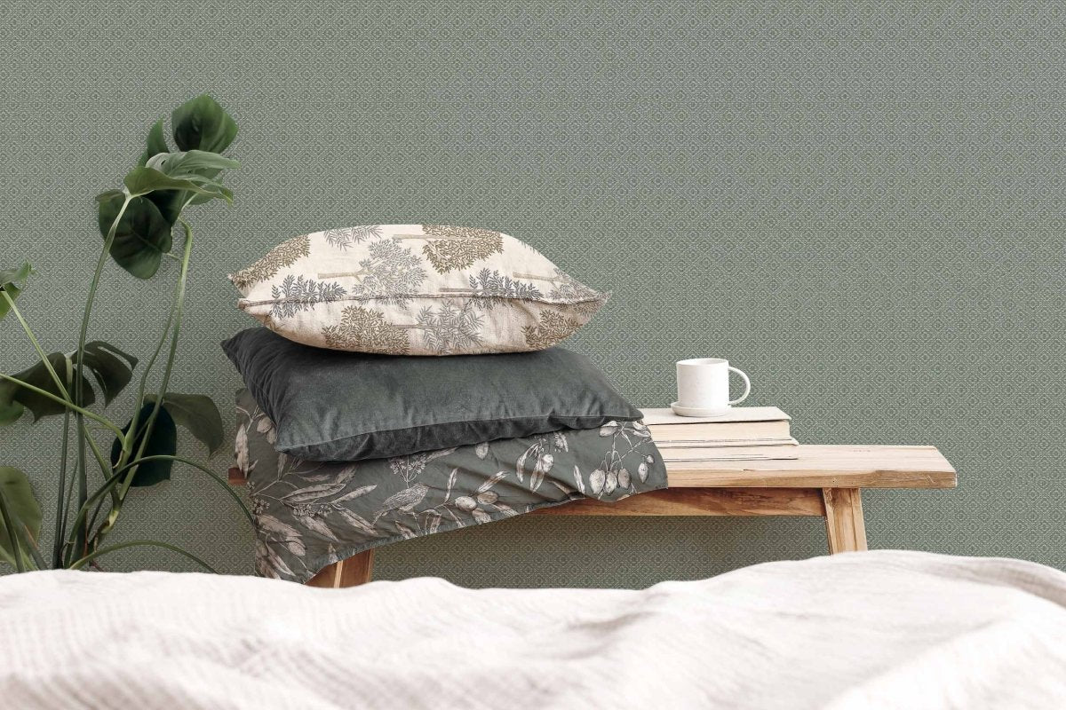 Coordonné Olivar Sisal Celadón behang A00520 - LAB COLOUR THE WORLD